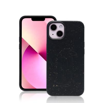 China Shockproof Animals Print Wheat Straw Mobile Case Fully Biodegradable Phone Case Eco Friendly For iPhone 12 Pro Max for sale