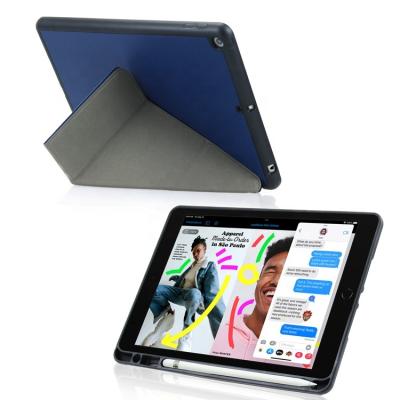 China Hot Selling 10.2 Inch iPad 2021 Anti-Slip Origami Leather Case Tablets Sublimation Shockproof Rugged Case For iPad Stand Magnet for sale