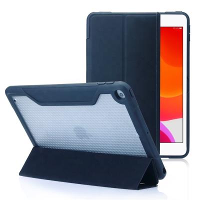 China Military Anti-fall Shockproof Magnetic Auto Sleep&Wake Tablet Covers Shockproof Frosted Inside Hard PC Back Case For iPad 9 Case for sale