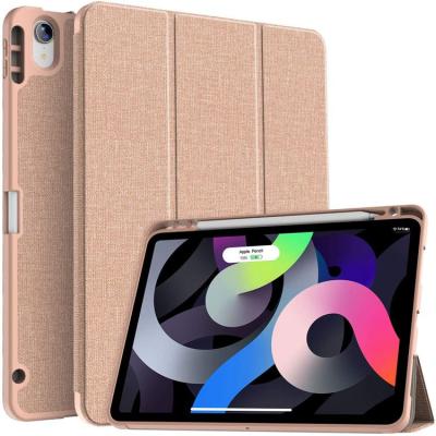 China 10.9 Inch Full Protective Auto-Sleep Magnetic Function With Soft TPU Back Cover Tablet Case For iPad Air 4th Generation for sale