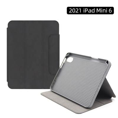 China Pu+tpu 2021 Tablet Cover Mini 6 Case Shell Pencil Holder Slim Shockproof PU Leather Case For iPad Mini 6 Case for sale