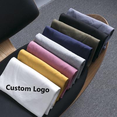 China The 6 Summer Custom White Color Logo Print High Quality T-shirt Men's 100% Breathable Simple T-Shirt Men's T-Shirt for sale