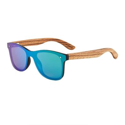 China 2021 Hot Sell Style Rimless Wooden Sunglasses Polarized Custom Logo for sale