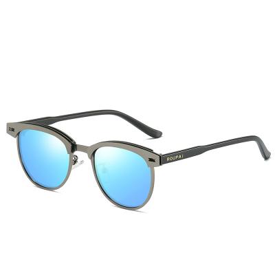 China Fashion Sunglasses Shape Sunglasses Newest 2022 Men Metal Frame Luxury Sport Sun Glass Outdoor Driving Polarized Sunglasses for sale