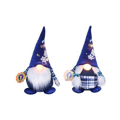 China Gift Christmas Decorations Home Decor Gnomes Doll Glowing Christmas Ornaments Creative Plush Toy for sale