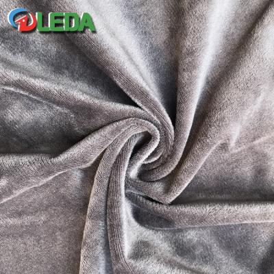 China Wholesale Price Shrink-Resistant Factory Crystal Super Soft 100% Polyester Velvet Fabric For Sofa for sale