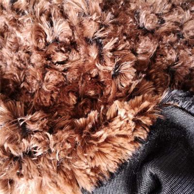 China Wholesale Embossed Shrink-Resistant Rose Velboa PV Plush Fabric 100% Polyester Minky for sale