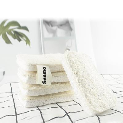 China All Natural Flat Loofah Sponge Shower Loofah Sponge Single Layer Unbleached Natural Scrubber For Bath for sale