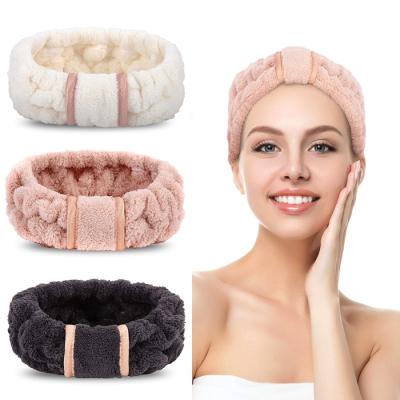 China SPIFIT Child Safe Skin Care Washing Off Facial Makeup For Women Microfiber Headbands for sale