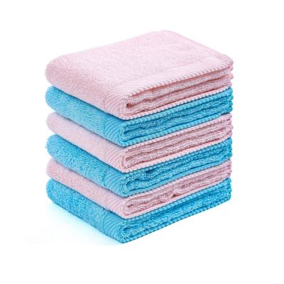 China Pink Pure Cotton Face SPIFIT Facial Towels Safe For Spa Kids for sale