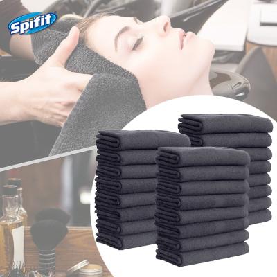 China Custom Made Child Proof SPIFIT Logo Black Beauty Disposable Bleach for Salon Towels for sale