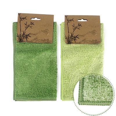 China Wholesale QUICK DRY Eco-Friendly Reusable Bamboo Towel Kitchen Cloth Washing Cleaning Cloths for sale