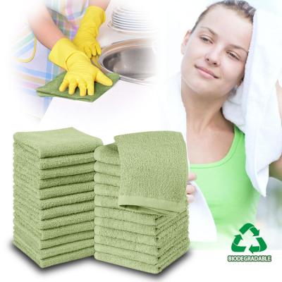 China SPIFIT Kid Safe Cotton Biodegradable Microfiber Cleaner Mesh Dish Cloth for sale