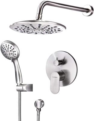 China New Contemporary Wholesale ABS 4 Inch Top Shower 8 Functional High Pressure Bathroom Chrome Shower Head for sale