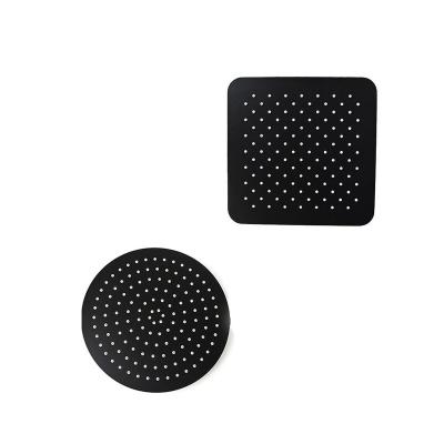 China No Turnout Black Stainless Steel Bathroom Ultra Thin 2 Mm Rainfall Shower Head 8/10/12 Inch Wall And Ceiling Square And Round Rainfall Shower Head for sale