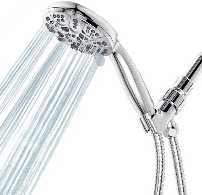 China Without Diverter 6 Functions Handheld Shower Head Set Showerhead High Pressure High Flow Handheld Showerhead Set for sale