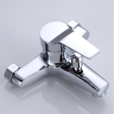 China Without Single Shower Faucet Square Square Slide Bar Shower Faucet In Bathroom for sale