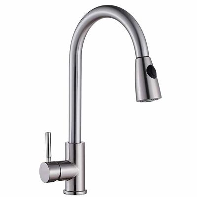 China Thermostatic Faucets 304 Stainless Steel Pull Out Kitchen Faucet for sale