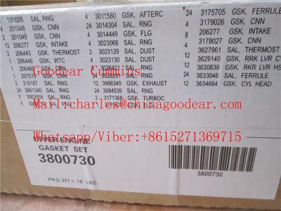 China Chongqing  K38 diesel engine upper gasket kit 3800730/4352580 for sale