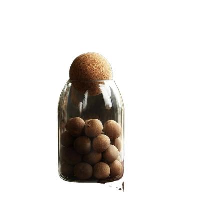 China Viable Cute Fancy Food Kitchen Handblown Borosilicate Storage Creative Top Listing Glass Jar for sale