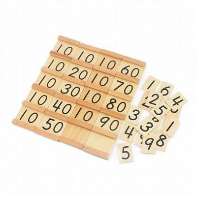 China Parent-children montessori math board simple version Montessori wooden Seguin teens bar interactive toys and Ten boards for sale