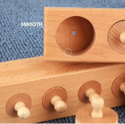 China Eductaional Blocks Knobbed Cylinders Montessori Material Wooden Toys FOR Toddler (Set of Four) for sale