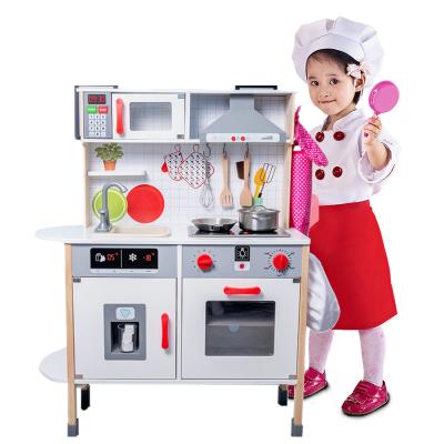 China Pretend Wooden Kitchen Toy Wooden Kitchen Set Toys For Kids , Play Miniature Pretend Cooking Set Throw Toy Children Kitchen Toys for sale