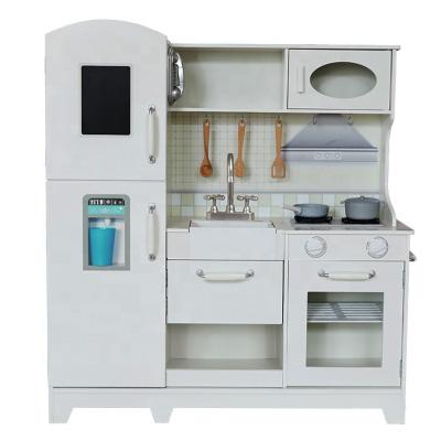 China Pretend Play Kitchen Creative Wooden Toy Furniture Modern DIY Educational Educational Toys Pretend Play Cooking Kitchen Toy Sets for sale