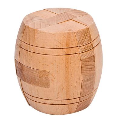 China DIY TOY Beer Barrel Puzzle 3D Brain Teaser Wooden Puzzle for sale