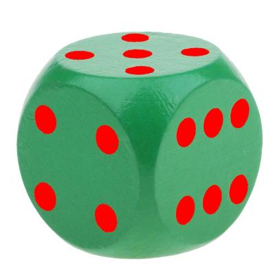 China Creative Party Bar Entertainment Leisure Custom Printed Wooden Engraved Dots Wooden Dice Manufacturer Red Dice Factory for sale