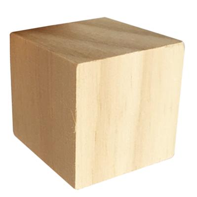 China China Custom Unfinished Wooden Block Cubes Unfinished Wooden Blocks for sale