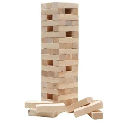 China Toy Custom Wood Size Building Block Stacking Blocks Hide Tower Tumbling Board Games Kids Building Blocks Place Educational Toys for sale