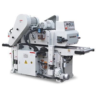 China Top quality automatic woodworking machine double sided flatter thicknesser machine for sale