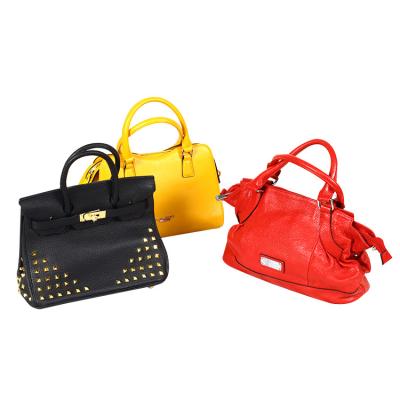 China Factory wholesale leather brand used bags high quality second hand ladies leather bags bundles for sale