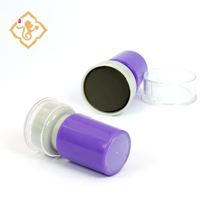 China Children's Toy Purple 8mm Round Custom Logo Stamp for sale