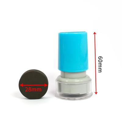 China Children's Toy Blue 8mm Round Custom Logo Stamp for sale