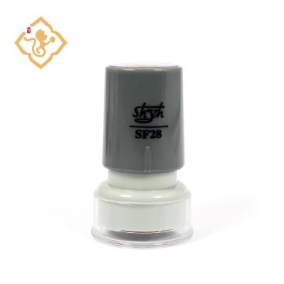 China Decoration Round Gray 8mm Custom Logo Stamp for sale