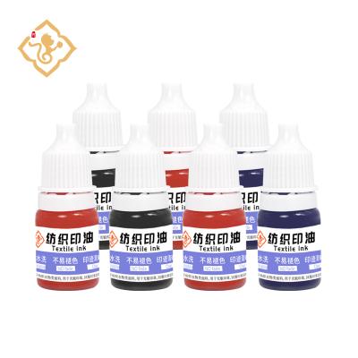 China 1 Bottle 5ml Colorful Stamp Ink Fountain 5ml Stamp Ink Refilling Inks Stationery School Yj2018 for sale