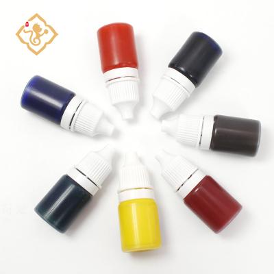 China 1 Bottle 10ml Colorful Stamp Fountain 10ml Stamp Ink Refilling Inks Stationery School Yj2018 for sale