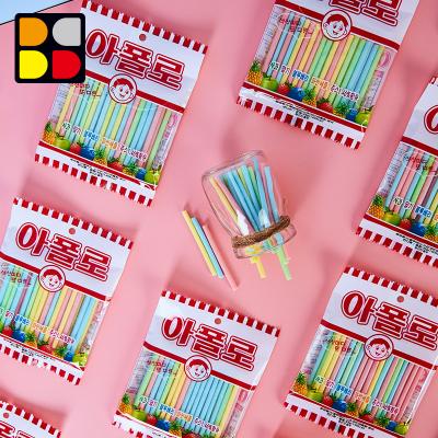 China Natural Sour Halal Korean Style Meat Flavor 35g CC Stick Sweet Pop Candy for sale