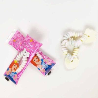 China Factory direct sale 10g natural fruit flavors colorful hard pressed tablet bracelet candy for sale