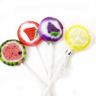 China Natural Hard Candy Fruit Flavors Lollipop Candy for sale