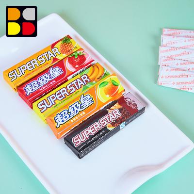 China Natural Flavor OEM 5 Fresh Sticks Fruit Flavor Cheap Halal Candy Chewing Gum Snacks for sale