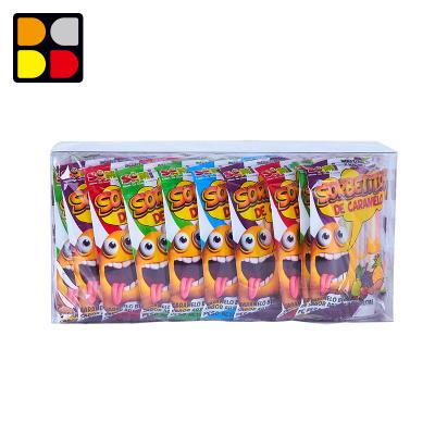 China Wholesale 60 Normal Pack Straw Powder Candy With Kids Toy Tattoo Puzzle Card Mix Fruit Fruit Stick Candy Candy CC for sale