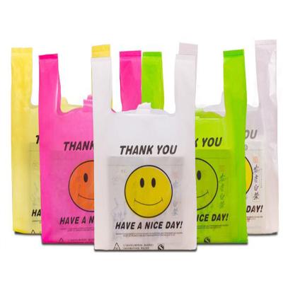 China Fruit Cornstarch PLA PBAT 100% T-shirt Bags 100% Biodegradable Plastic Bags Supermarket Factory Customized Biodegradable Shopping Bag à venda