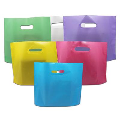 China Safety Plastic Shopping Bags With Handle Boutique Clothing Gift Wedding Party Handles Reusable Grocery Craft Storage Package Pouches à venda