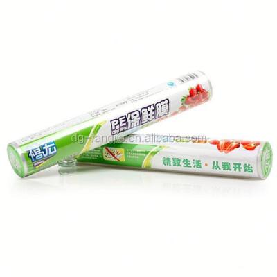 China 10 micron moisture proof commercial plastic food wrap cling wraps with slider cutter à venda