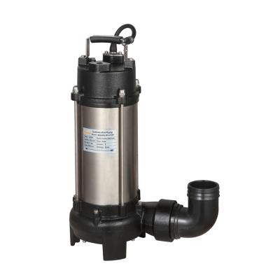 China WATERPRO 2200w 3 Inch Large Outlet 760L/min 220v Flow Sewage Submersible Water Pump With Cutting Blades for sale