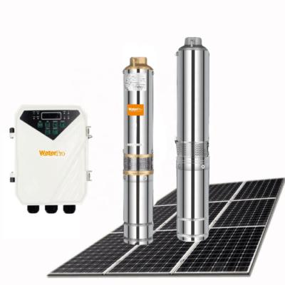 China Automotive Industry WATERPRO 3Inch 72V 600W Long Life DC Pumping System Borehole Solar Water Pumps For Agriculture for sale