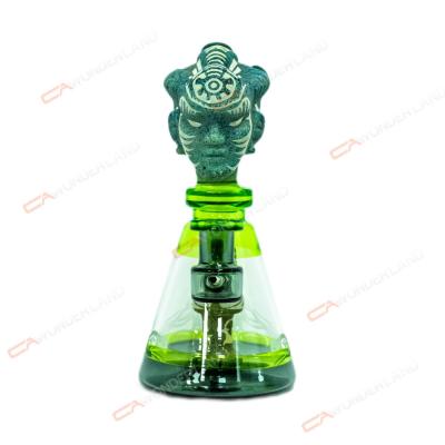 Китай 12 Inches Enclave Indian Style Weed Glass Bong Totem Concave 3d Head Glass Dab Rig продается